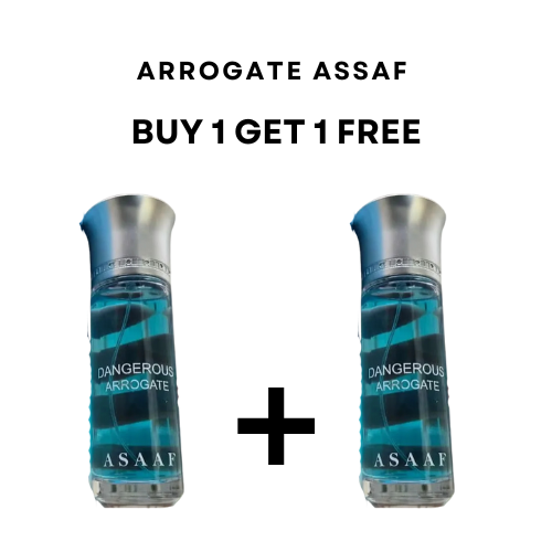 عطر أروغيت من أساف – رائحة عربية جريئة للرجال (اشترِ واحدة واحصل على الأخرى مجانًا)