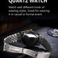 Steel Strap Couple Quartz Watch Set
